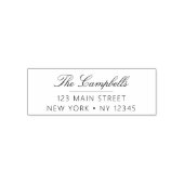 Hochzeitliche Rücksendeadresse Minimalistisch Mode Permastempel (Design)