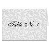 Hochzeitliche Tischnummer Platzkarten (Vorderseite (Horizontal))