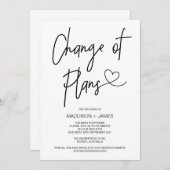 Hochzeitliche Verzögerung von Notizen Änderung von Einladung (Vorne/Hinten)