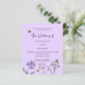 Hochzeitliche Wildblumen für Violett-Bienen (Stehend Vorderseite)