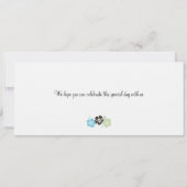 Hochzeitlicher Boarding nach Hawaii Save The Date (Rückseite)