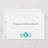 Hochzeitlicher Boarding nach Hawaii Save The Date (Rückseite)