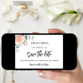 Hochzeitlicher Eukalyptus aus Goldblütengold Save The Date
