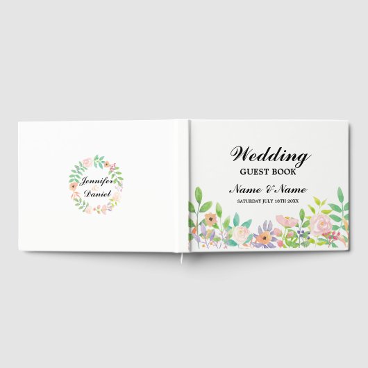 Hochzeitlicher Gästebuch Empfang (Voll)