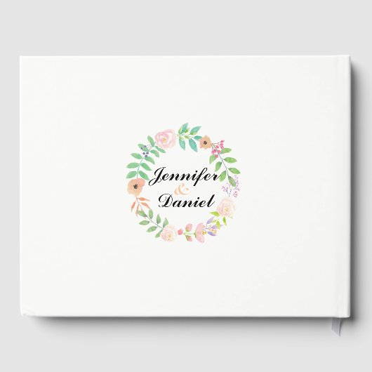 Hochzeitlicher Gästebuch Empfang (Rückseite)