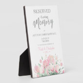 Hochzeitlicher Gedächtnisvorbehalt Sitzblumenschre Fotoplatte (Seite)