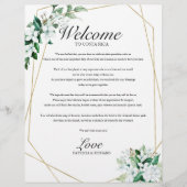 Hochzeitlicher geometrischer Blumengarten (Vorderseite)