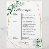 Hochzeitlicher geometrischer Blumengarten (Rückseite)