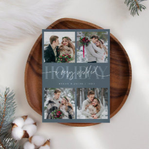 Hochzeitlicher Hochzeitstag, neugezogener Multi-Fo Feiertagskarte