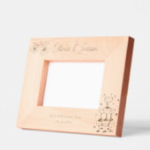 Hochzeitlicher Personalisierter Name extravaganter Geätzte Rahmen (Links)