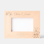 Hochzeitlicher Personalisierter Name extravaganter Geätzte Rahmen (Vorderseite)