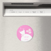 Hochzeitlicher Rosa Kühlschrankmagnet (In Situ (Geschirrspüler))