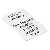 Hochzeitlicher Save the Date-Foto-Kühlschrankmagne Magnet (Rechte Seite)