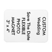 Hochzeitlicher Save the Date-Foto-Kühlschrankmagne Magnet (Horizontal)