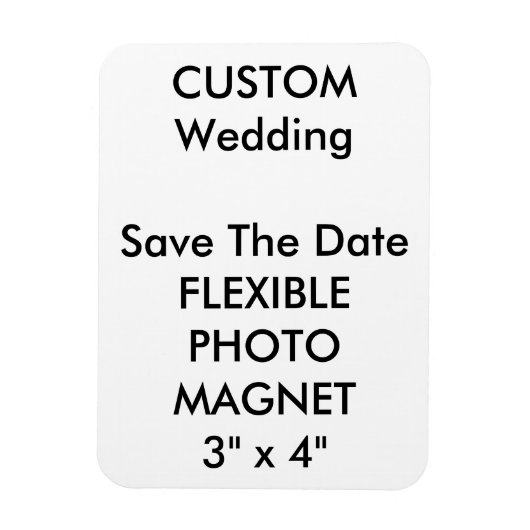 Hochzeitlicher Save the Date-Foto-Kühlschrankmagne Magnet (Vertikal)