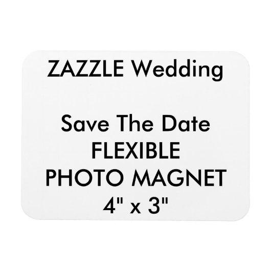 Hochzeitlicher Save the Date-Foto-Kühlschrankmagne Magnet (Horizontal)