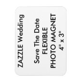 Hochzeitlicher Save the Date-Foto-Kühlschrankmagne Magnet (Vertikal)