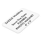 Hochzeitlicher Save the Date-Foto-Kühlschrankmagne Magnet (Linke Seite)