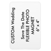 Hochzeitlicher Save the Date-Foto-Kühlschrankmagne Magnet (Vertikal)