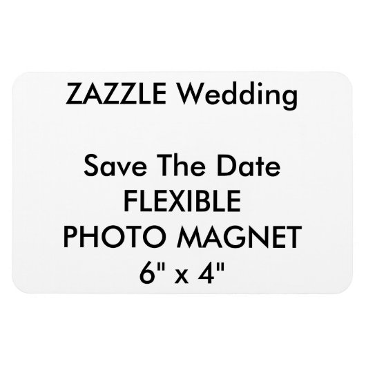 Hochzeitlicher Save the Date-Foto-Kühlschrankmagne Magnet (Horizontal)