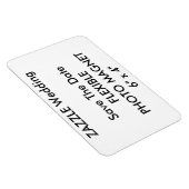 Hochzeitlicher Save the Date-Foto-Kühlschrankmagne Magnet (Rechte Seite)