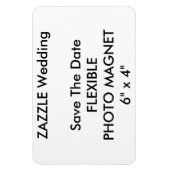 Hochzeitlicher Save the Date-Foto-Kühlschrankmagne Magnet (Vertikal)