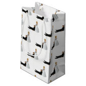 Hochzeitlicher Spaß Kleine Geschenktüte (Rückseite Schrägansicht)