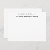 Hochzeitlicher Trend Minimalistische Berufliche Na RSVP Karte (Vorne/Hinten)