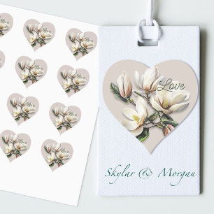 Hochzeitlicher Umschlag Aufkleber Liebe Süd Magnol