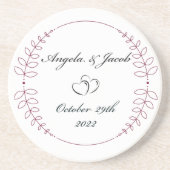 Hochzeitlicher Untersetzer (Vorne)