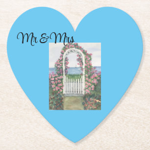 Hochzeitlicher Untersetzer für Gäste