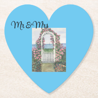 Hochzeitlicher Untersetzer für Gäste