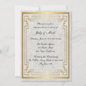 Hochzeitliches Abendessen mit geometrischer Probe Einladung (Vorderseite)