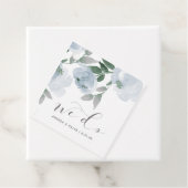 Hochzeitliches Brautparty Dusty Blue Watercolor Fl Geschenkanhänger (Beispiel)