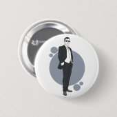 Hochzeitliches Button-Abzeichen Button (Vorne & Hinten)
