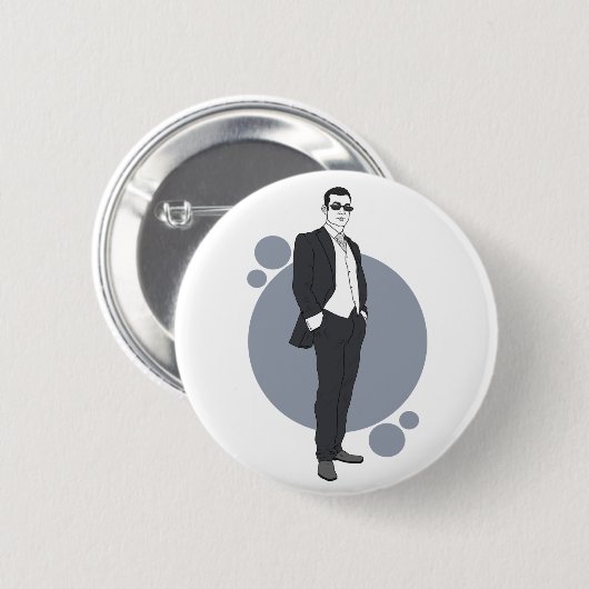 Hochzeitliches Button-Abzeichen Button (Vorne & Hinten)