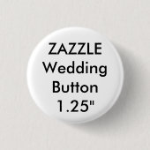 Hochzeitliches Button für kleine 1,25" Runder Butt (Vorderseite)