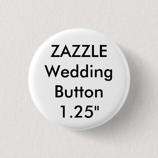 Hochzeitliches Button für kleine 1,25" Runder Butt (Vorderseite)