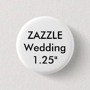 Hochzeitliches Button für kleine 1,25" Runder Butt