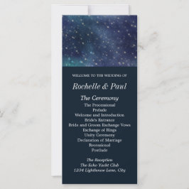 Hochzeitliches Celestial Star Night Navy Programm