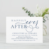 Hochzeitliches Elopement-Party, glücklicherweise i Einladung (Stehend Vorderseite)