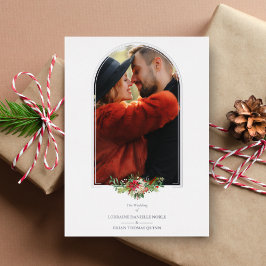 Hochzeitliches Extravagantes Foto für Silbereffekt Folieneinladung