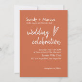 Hochzeitliches Foto Einladung Boho Herz - Kreislau (Vorderseite)