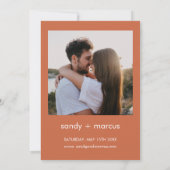 Hochzeitliches Foto Einladung Boho Herz - Kreislau (Rückseite)