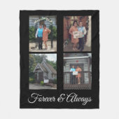 Hochzeitliches Foto für immer und immer individuel Fleecedecke (Vorderseite)