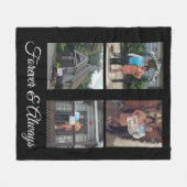 Hochzeitliches Foto für immer und immer individuel Fleecedecke (Vorderseite (Horizontal))