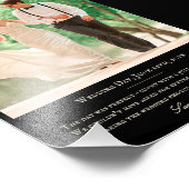 Hochzeitliches Foto für individuelles Zitat Monogr (Ecke)