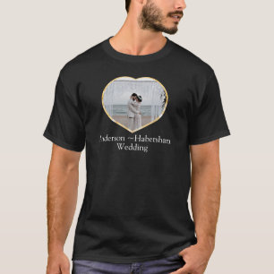 Hochzeitliches Foto Herzbrauerei Familienname T-Shirt