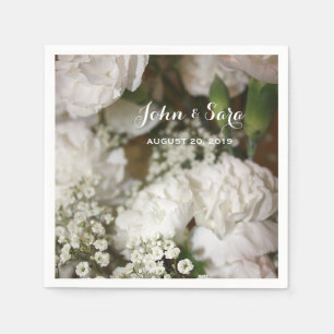 Hochzeitliches Foto, Personalisierte Hochzeit Serviette
