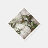 Hochzeitliches Foto, Personalisierte Hochzeit Serviette (Ecke)